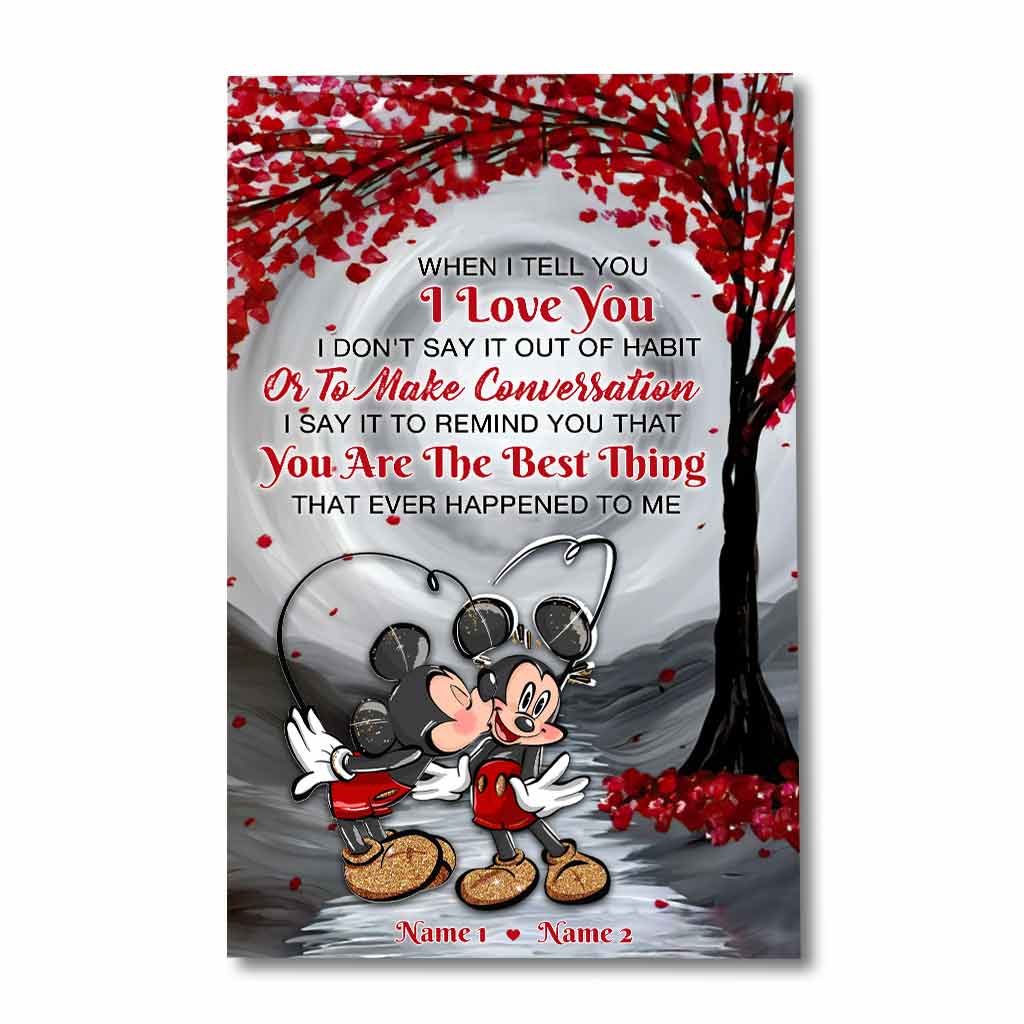 Personalized LGBT Couple Love Support Poster Custom Names