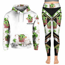 Load image into Gallery viewer, Personalized Lucky Hoodie and Leggings Set for Women | Custom Name Gift
