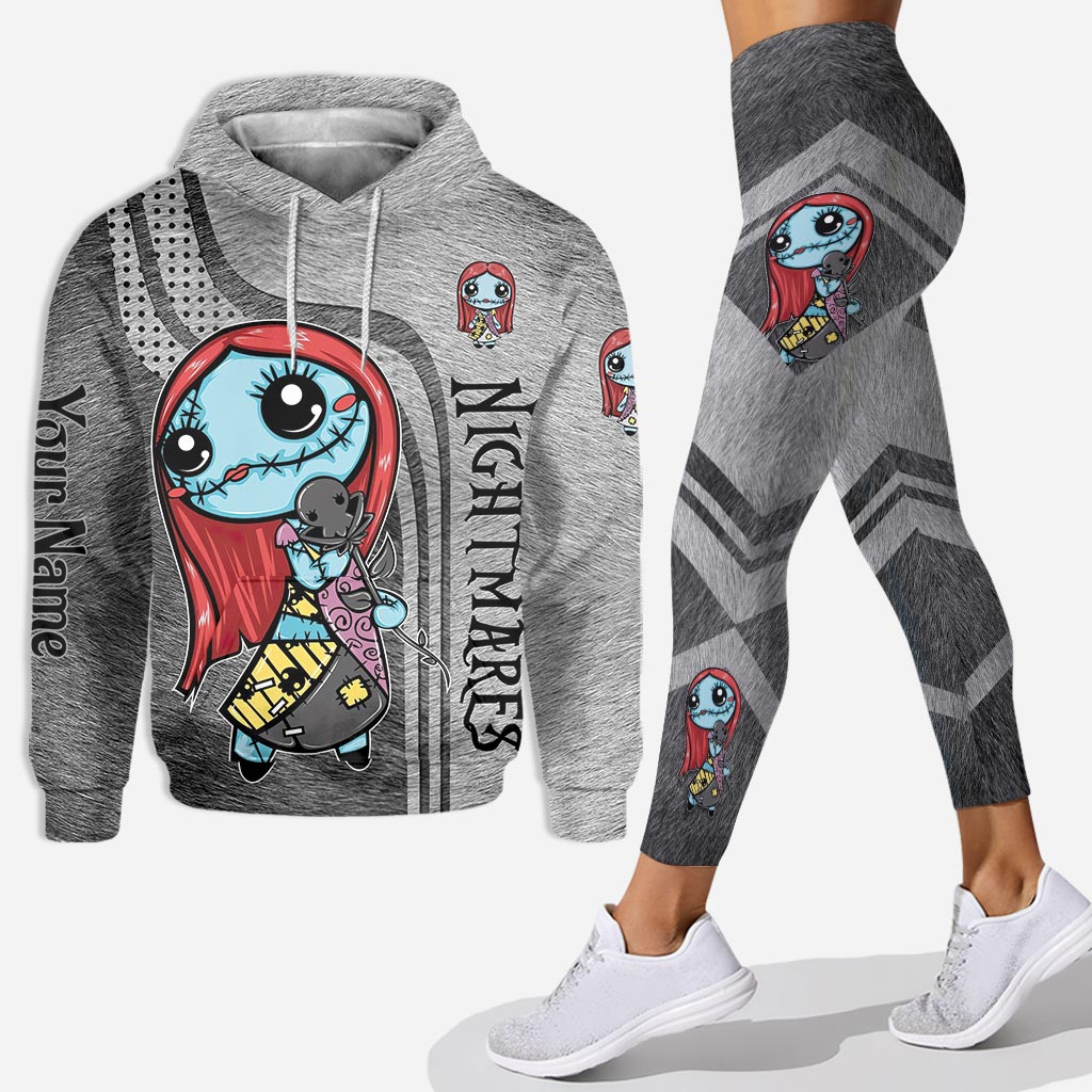 Personalized Cute Nightmares Hoodie & Leggings Set for Her