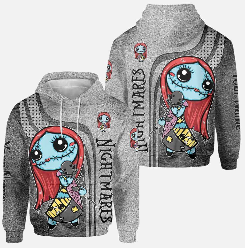 Personalized Cute Nightmares Hoodie & Leggings Set for Her