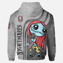 Load image into Gallery viewer, Personalized Cute Nightmares Hoodie &amp; Leggings Set for Her
