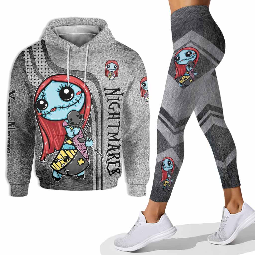 Personalized Cute Nightmares Hoodie & Leggings Set for Her