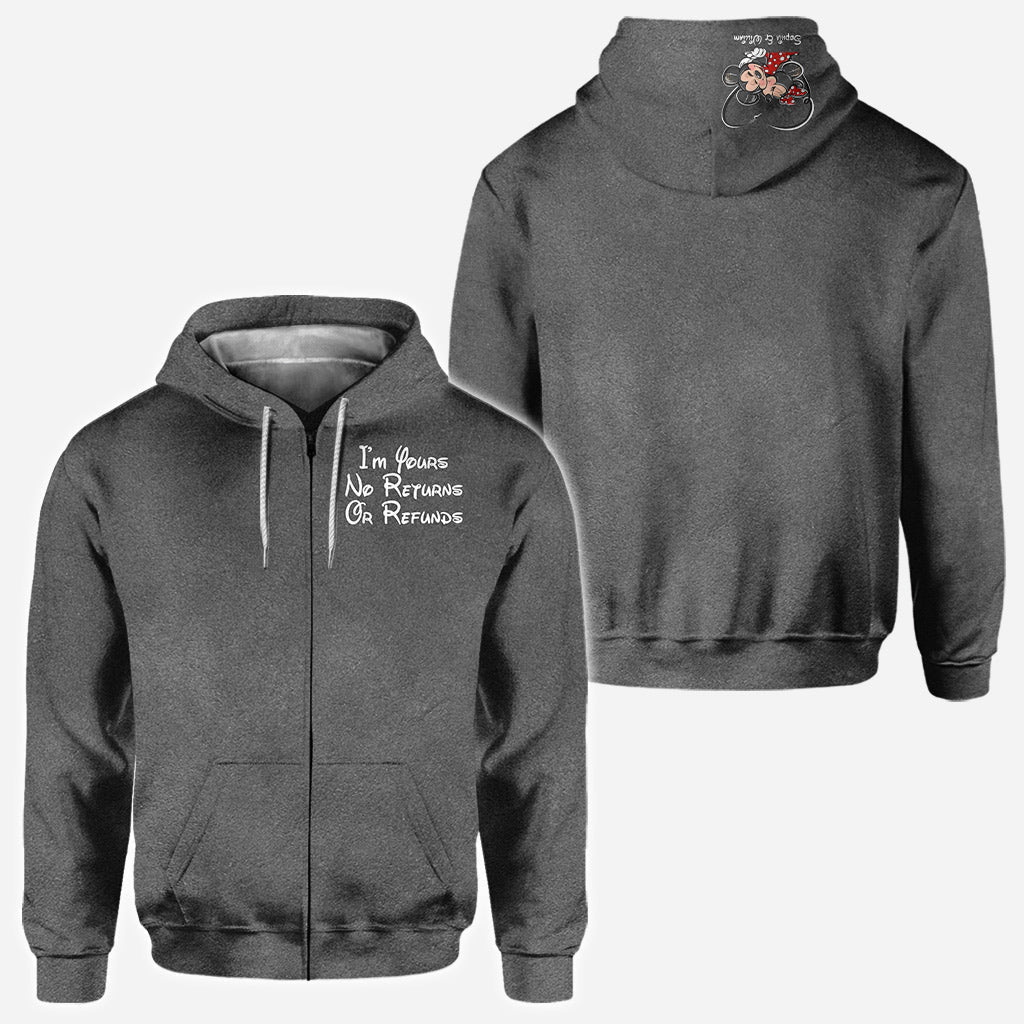 Personalized Couple All Over Print Hoodie I'm Yours Gift