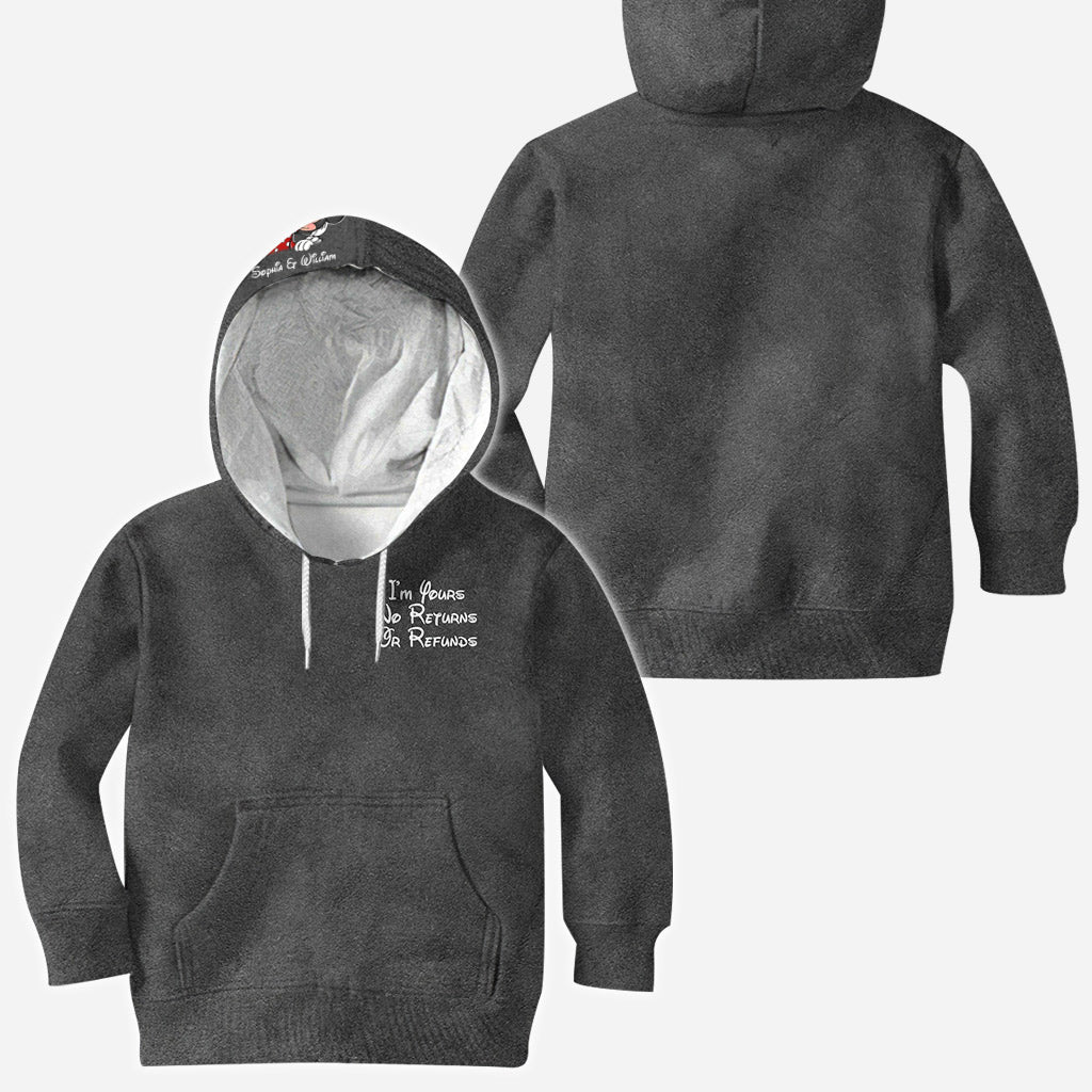 Personalized Couple All Over Print Hoodie I'm Yours Gift