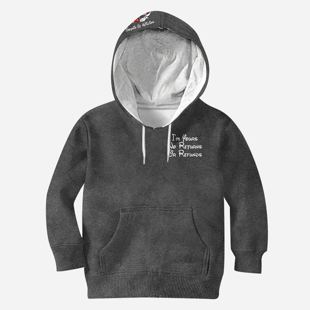 Personalized Couple All Over Print Hoodie I'm Yours Gift