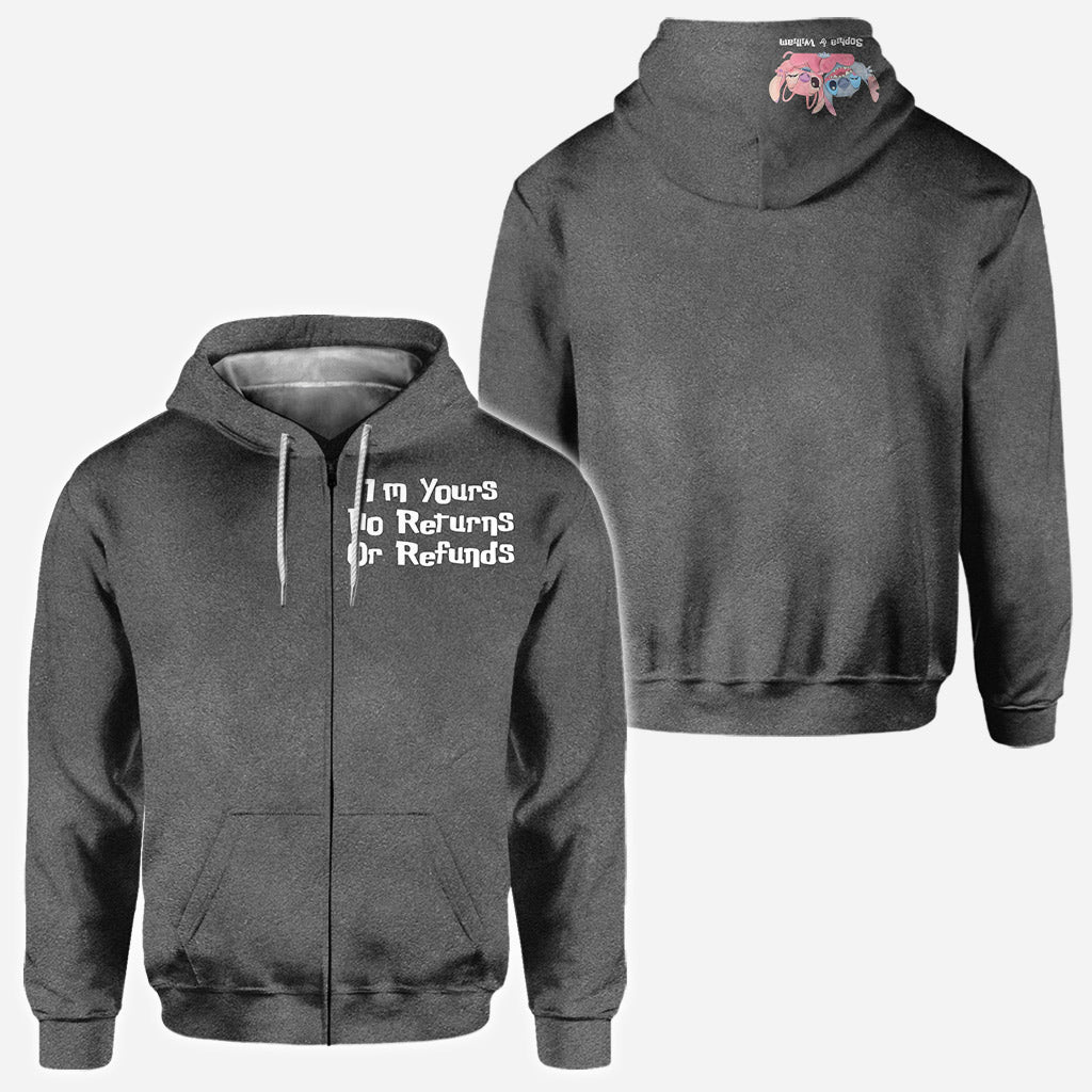 Personalized Couple Hoodie I'm Yours No Returns Or Refunds Gift