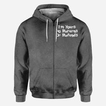 Load image into Gallery viewer, Personalized Couple Hoodie I'm Yours No Returns Or Refunds Gift
