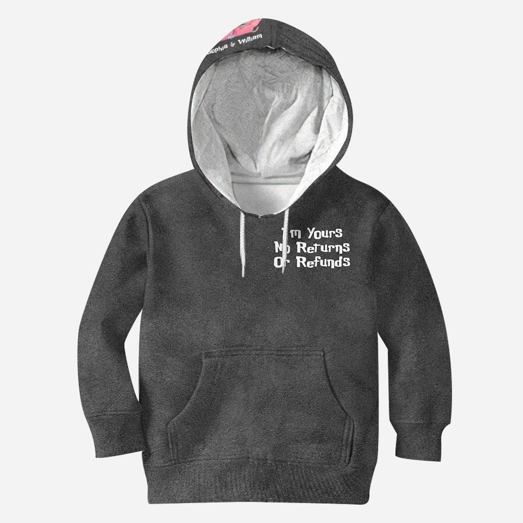 Personalized Couple Hoodie I'm Yours No Returns Or Refunds Gift