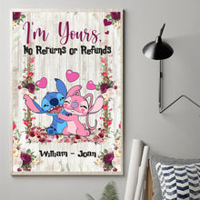 Load image into Gallery viewer, Personalized Ohana Canvas Print Custom Name Gift for Couple
