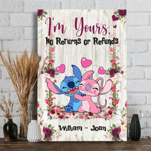 Load image into Gallery viewer, Personalized Ohana Canvas Print Custom Name Gift for Couple
