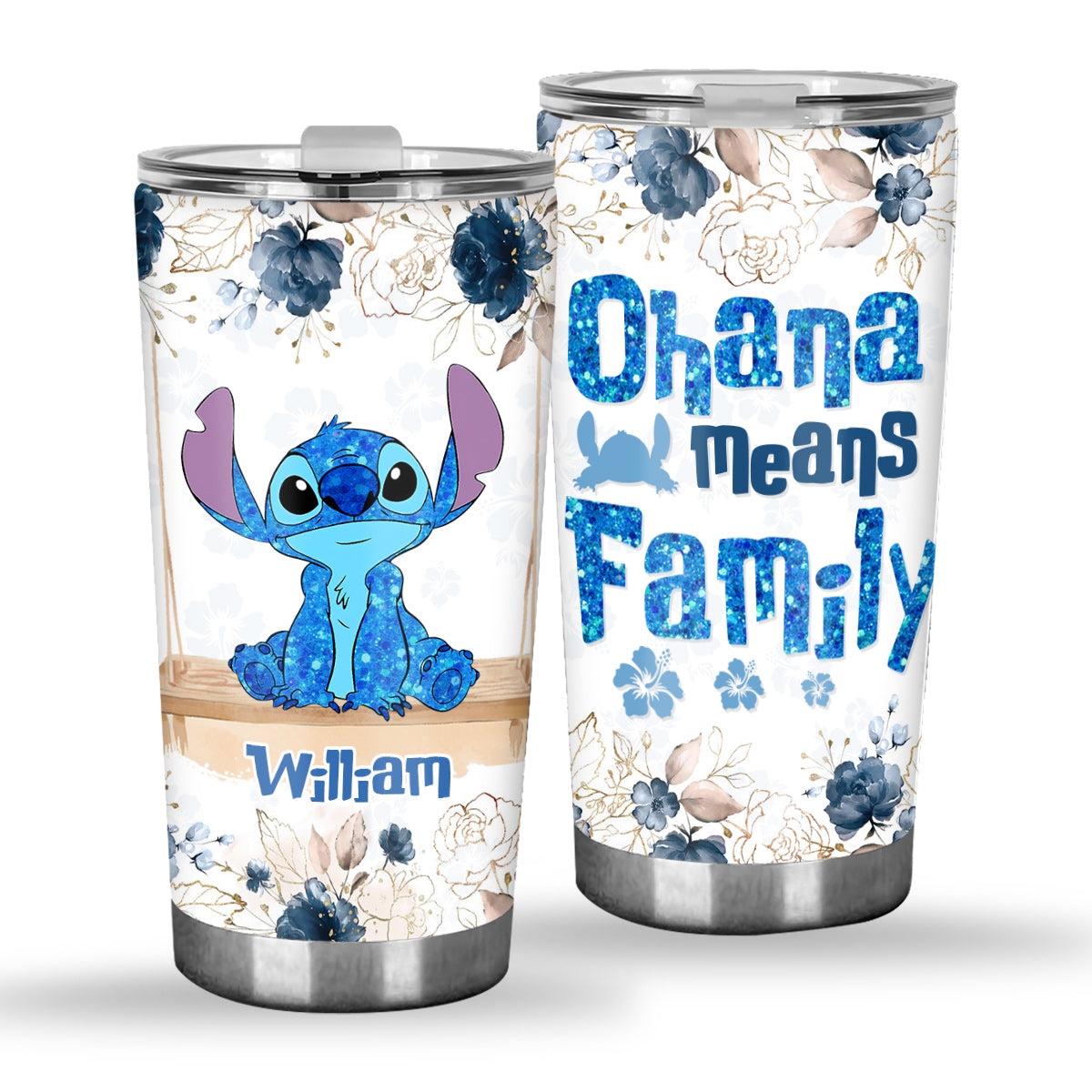 Personalized Ohana Tumbler Custom Name Family Gift