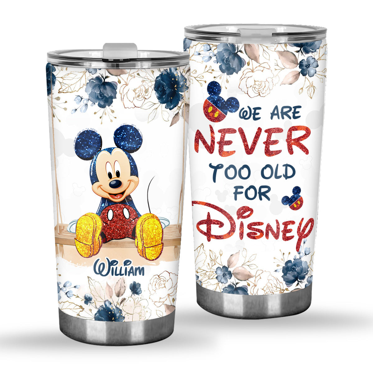 Personalized Disney Tumbler Custom Name Gift for Adults