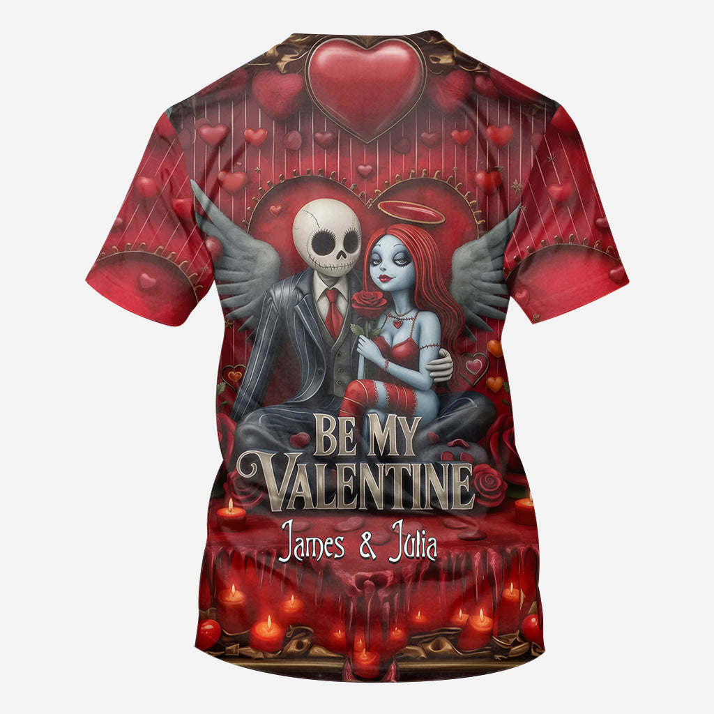 Personalized All Over Shirt Be My Valentine Gift for Couples