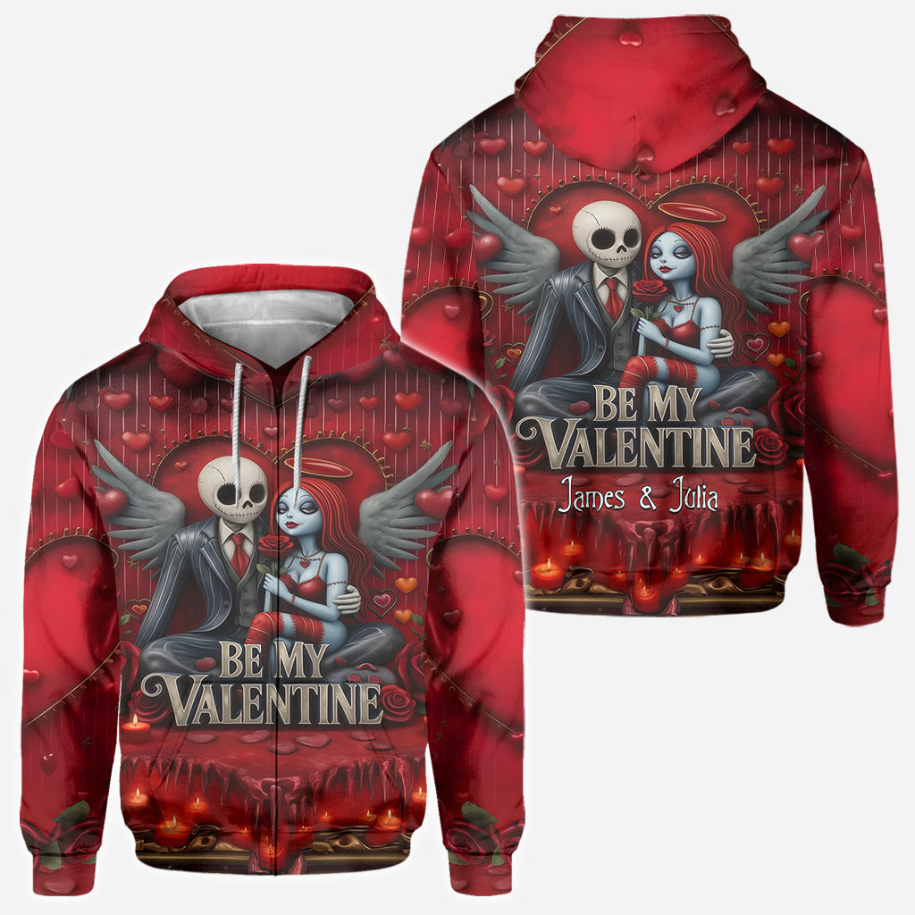 Personalized All Over Shirt Be My Valentine Gift for Couples