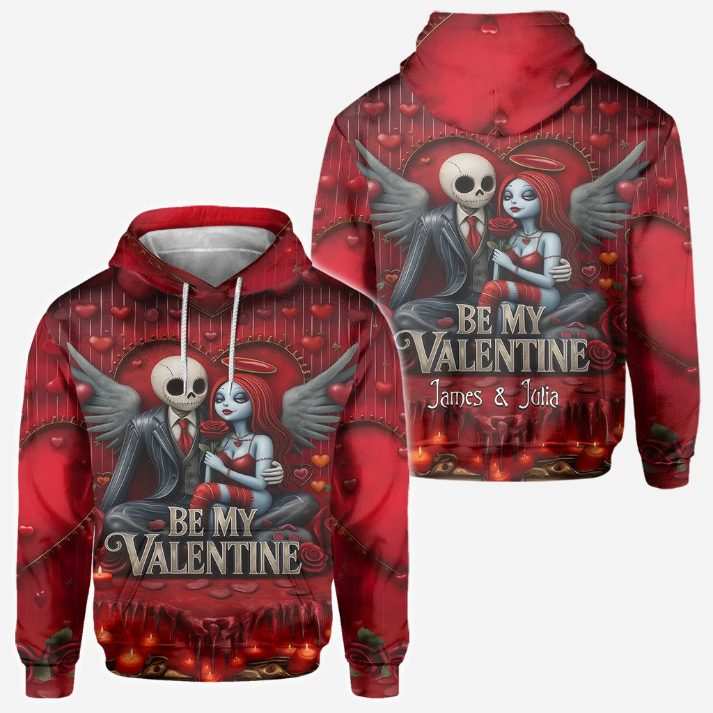 Personalized All Over Shirt Be My Valentine Gift for Couples