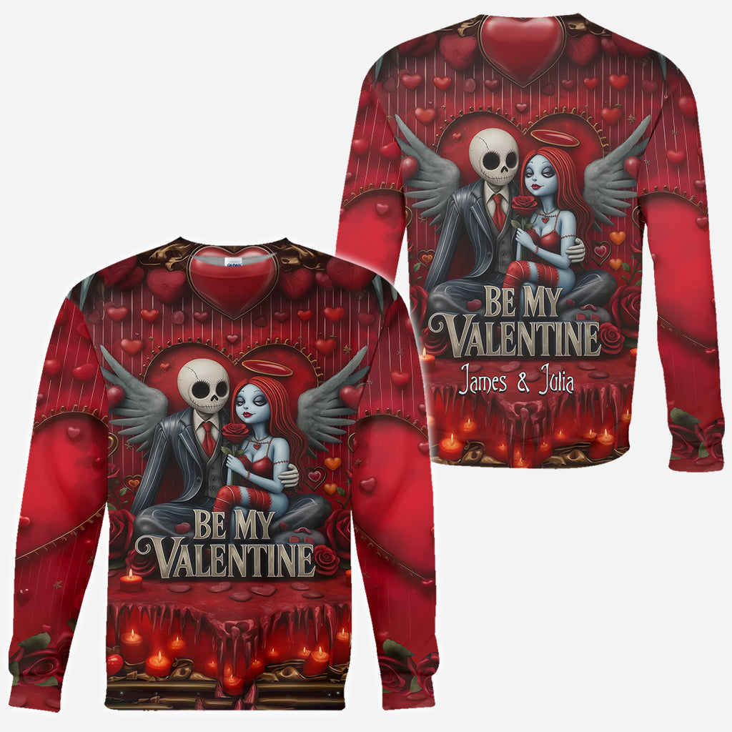 Personalized All Over Shirt Be My Valentine Gift for Couples