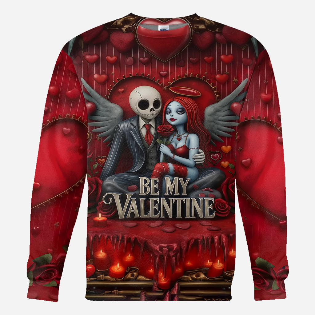 Personalized All Over Shirt Be My Valentine Gift for Couples