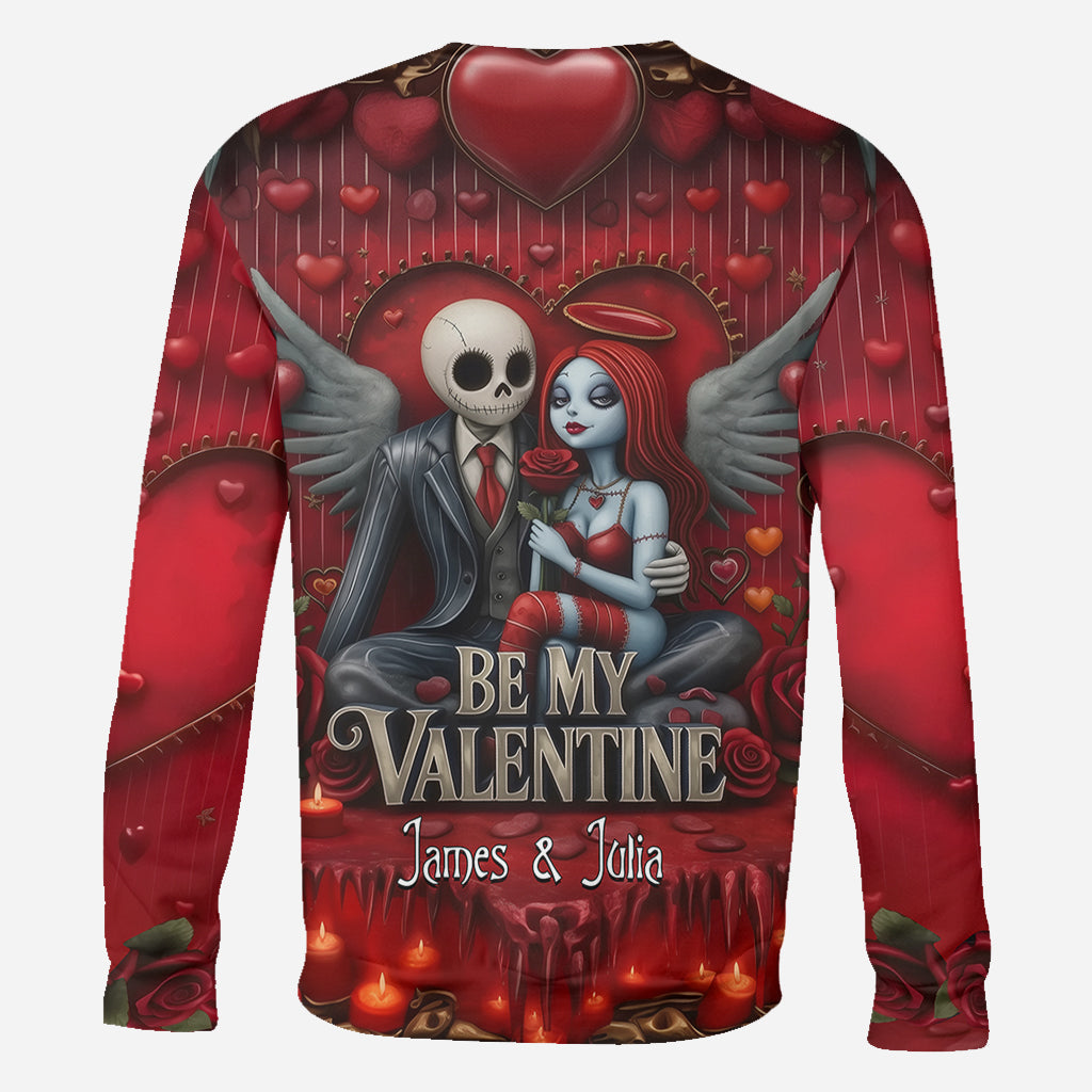 Personalized All Over Shirt Be My Valentine Gift for Couples