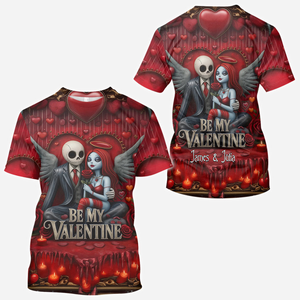 Personalized All Over Shirt Be My Valentine Gift for Couples