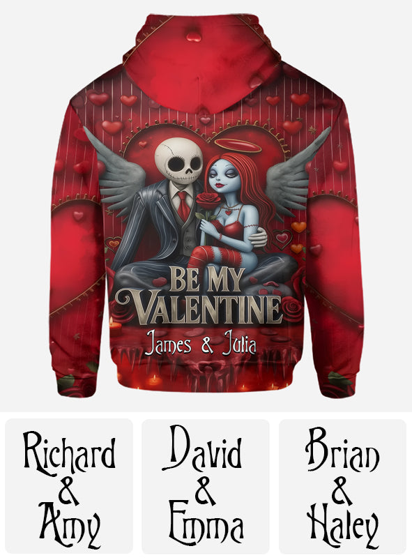 Personalized All Over Shirt Be My Valentine Gift for Couples