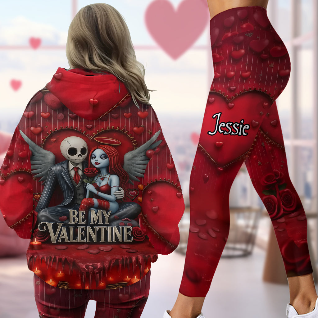 Personalized Valentine Hoodie & Leggings with Custom Name Gift