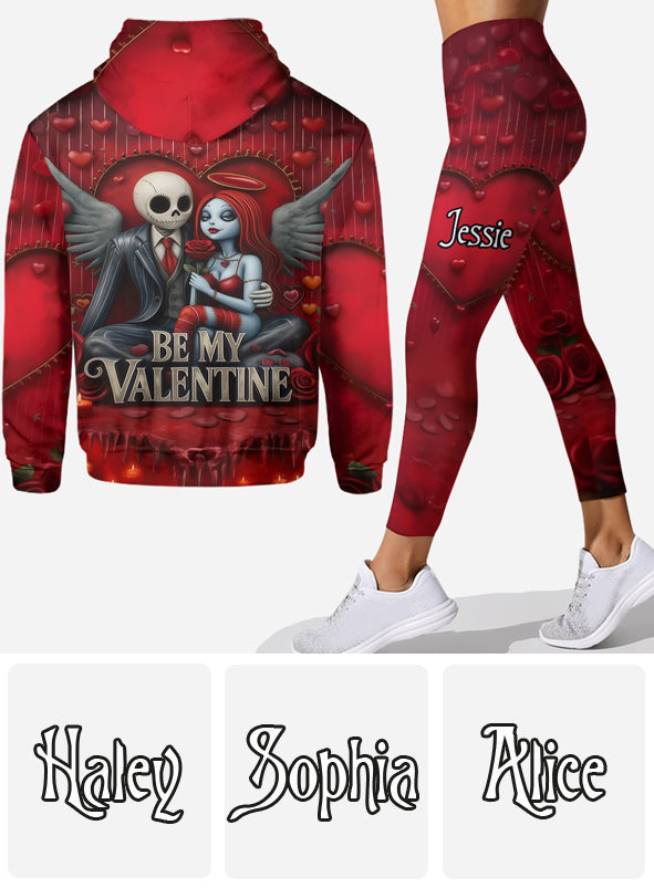 Personalized Valentine Hoodie & Leggings with Custom Name Gift