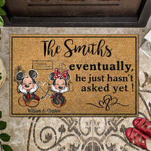 Load image into Gallery viewer, Personalized Mouse Doormat Custom Family Name Housewarming Gift
