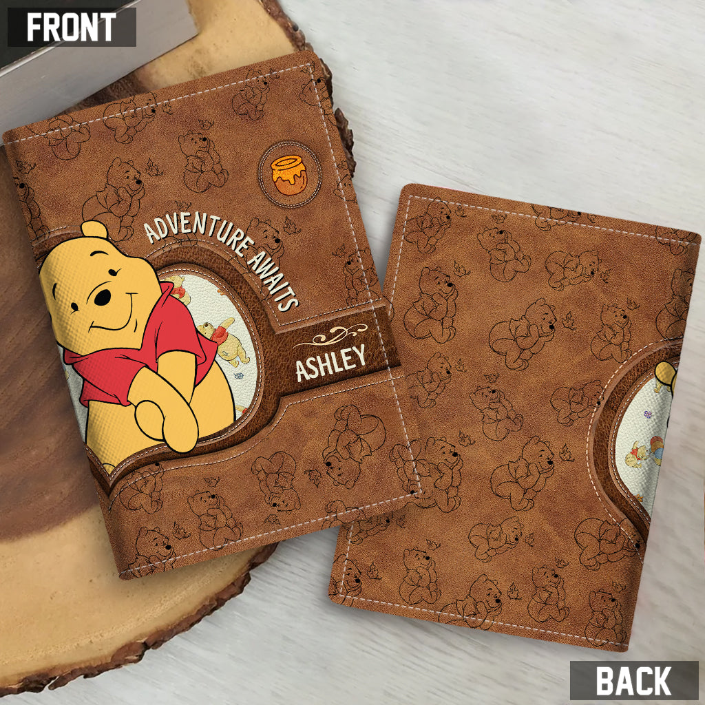 Personalized Winnie the Pooh Passport Holder Custom Name Gift