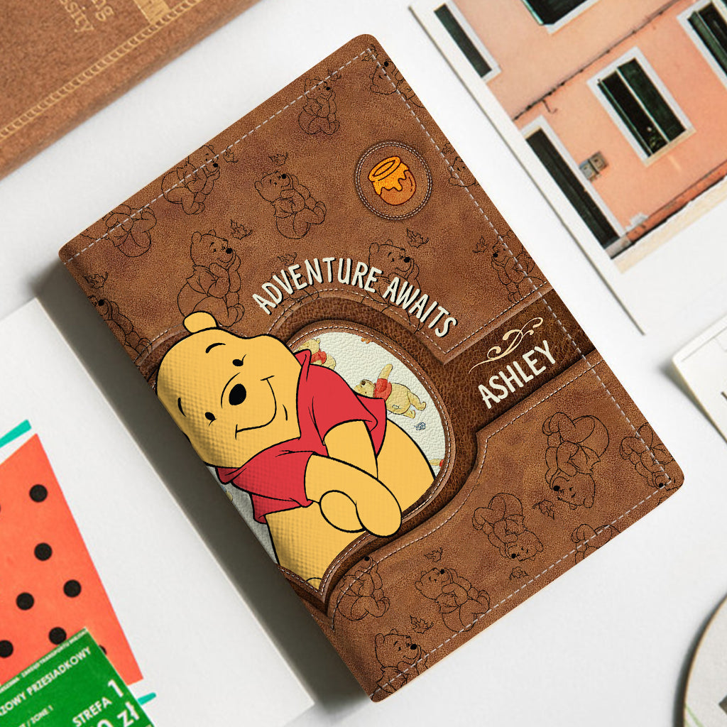 Personalized Winnie the Pooh Passport Holder Custom Name Gift