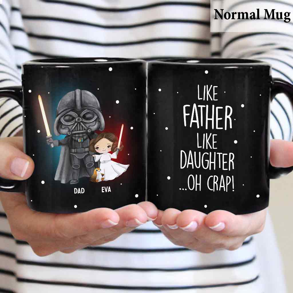 Personalized Like Father Like Daughter Mug Custom Ceramic Gift for Dad