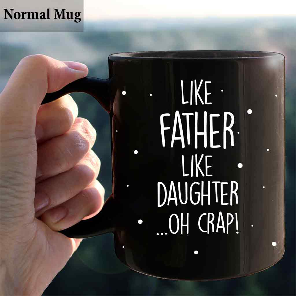 Personalized Like Father Like Daughter Mug Custom Ceramic Gift for Dad