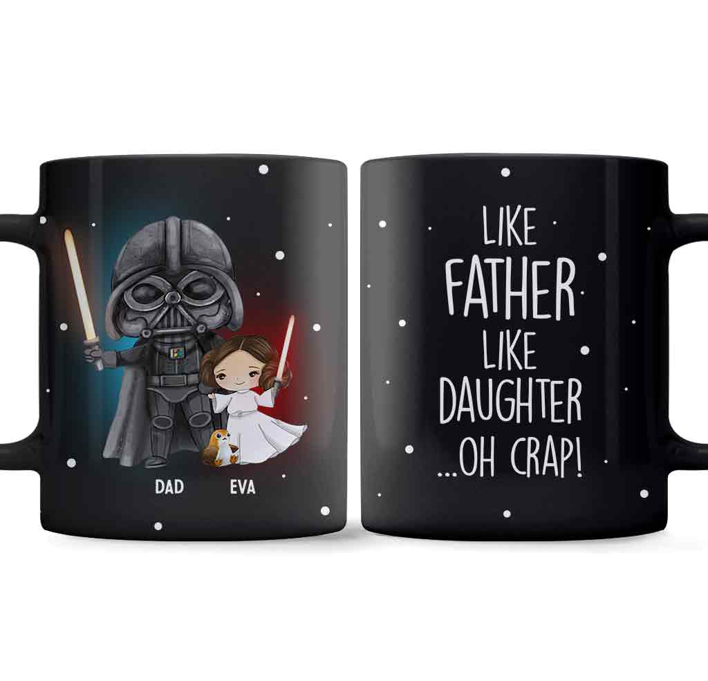 Personalized Like Father Like Daughter Mug Custom Ceramic Gift for Dad