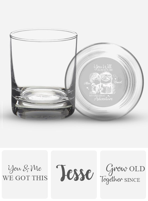 Personalized Engraved Whiskey Glass Custom Couples Gift