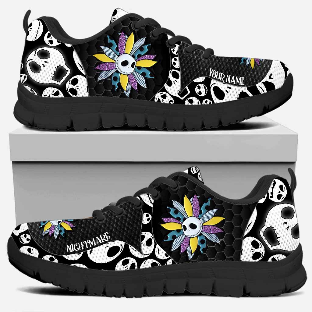 Personalized Nightmare Sneakers Custom Name Halloween Gift