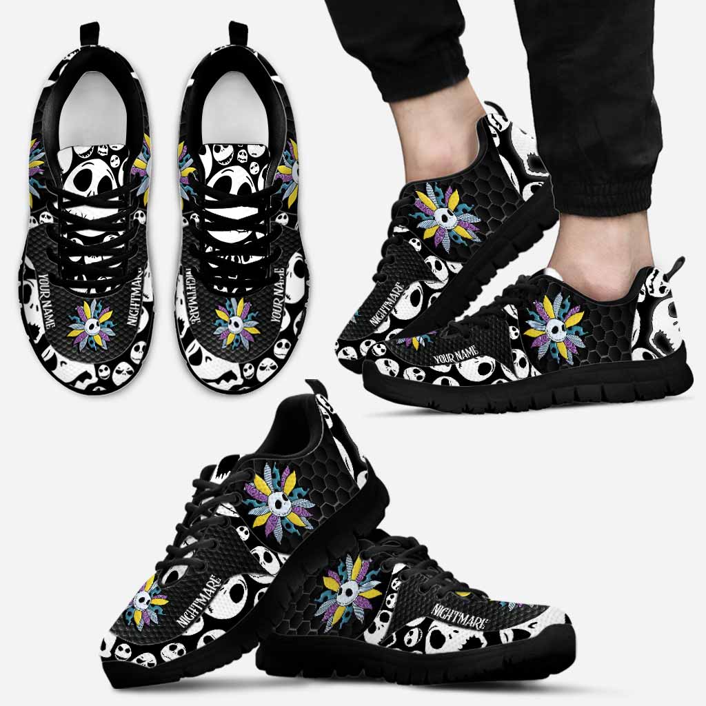 Personalized Nightmare Sneakers Custom Name Halloween Gift