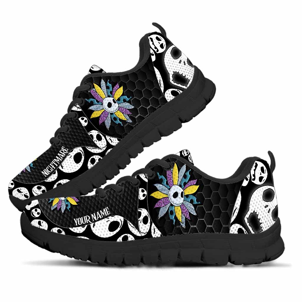 Personalized Nightmare Sneakers Custom Name Halloween Gift