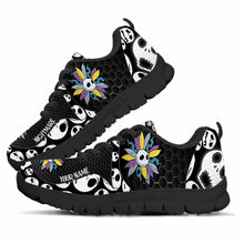 Load image into Gallery viewer, Personalized Nightmare Sneakers Custom Name Halloween Gift
