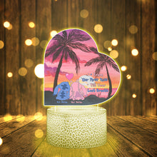 Load image into Gallery viewer, Personalized Couple Shaped LED Light Base with Custom Names
