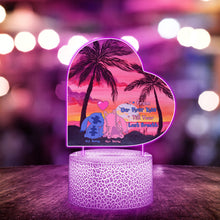 Load image into Gallery viewer, Personalized Couple Shaped LED Light Base with Custom Names
