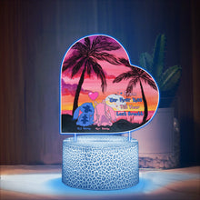 Load image into Gallery viewer, Personalized Couple Shaped LED Light Base with Custom Names
