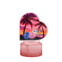 Load image into Gallery viewer, Personalized Couple Shaped LED Light Base with Custom Names
