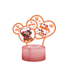 Load image into Gallery viewer, Personalized Mouse Shaped LED Plaque Light Base for Couples
