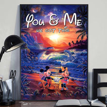 Load image into Gallery viewer, Personalized Couple Canvas Print You &amp; Me We Got This Gift
