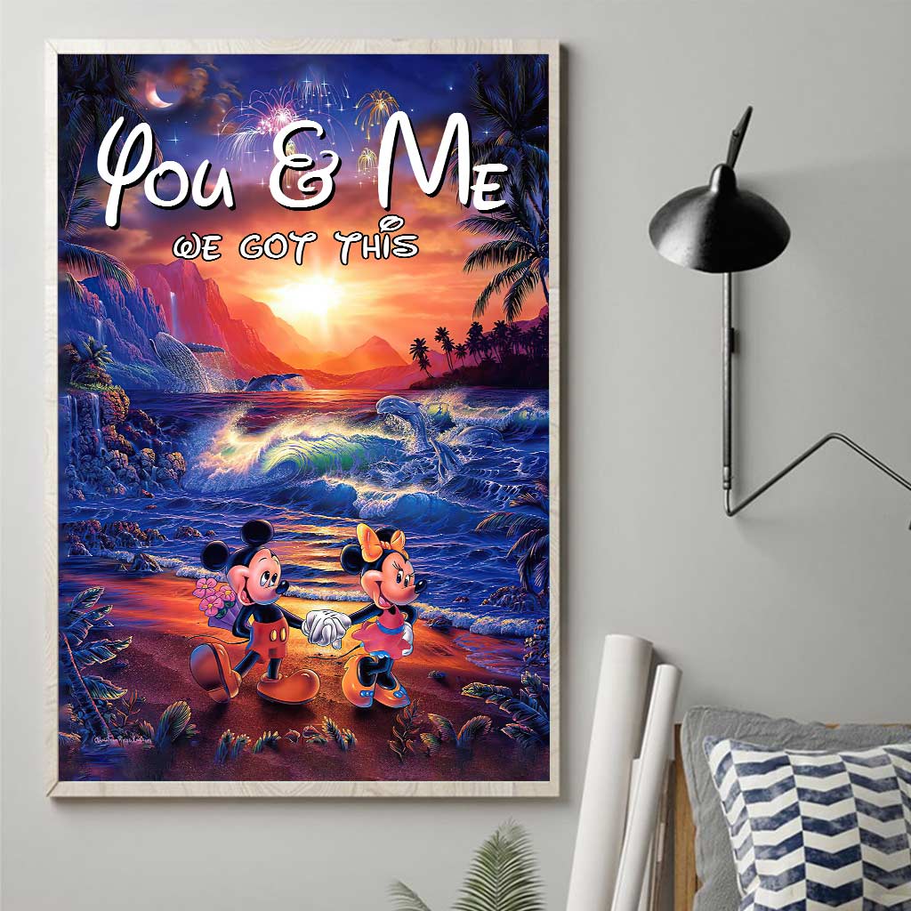 Personalized Couple Canvas Print You & Me We Got This Gift