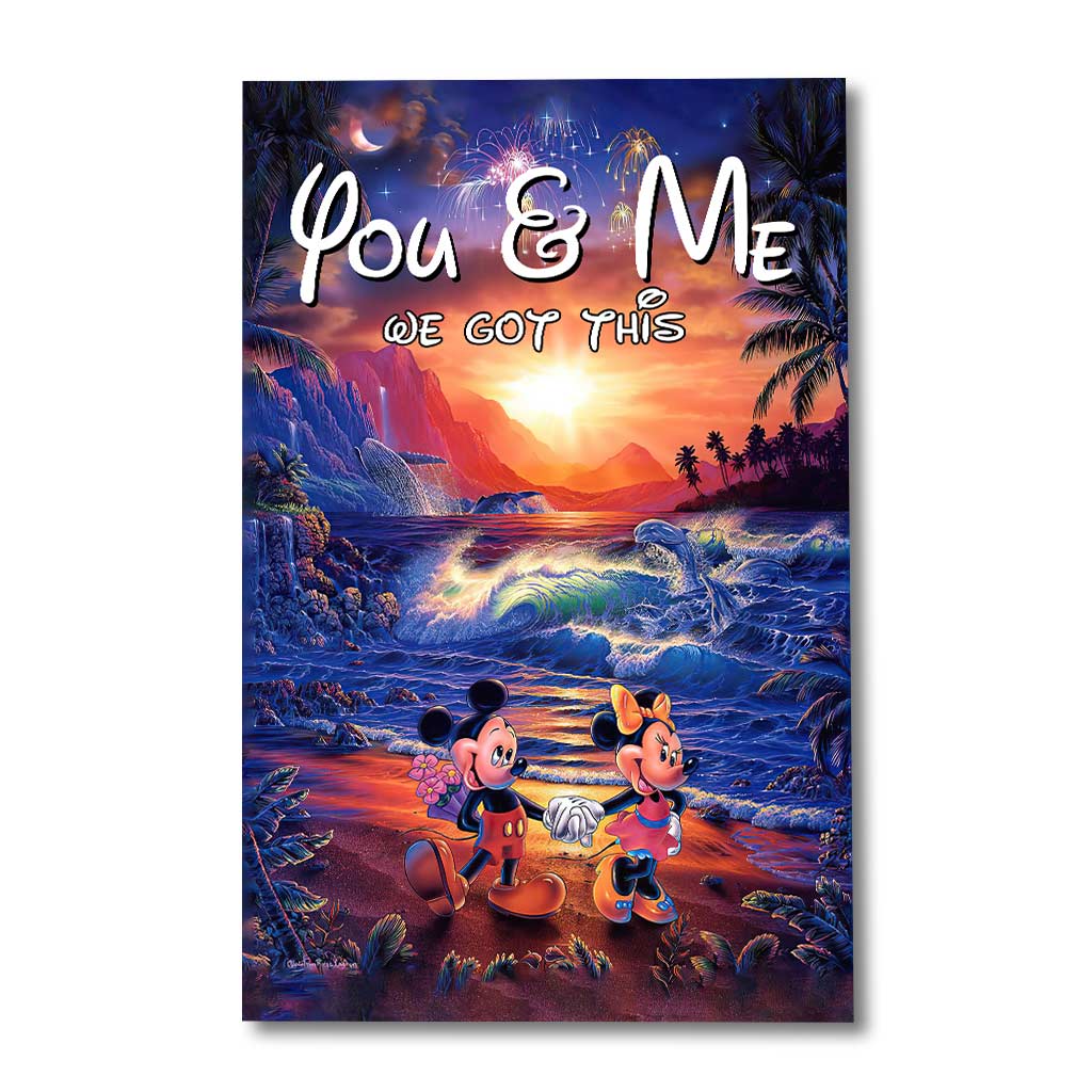 Personalized Couple Canvas Print You & Me We Got This Gift
