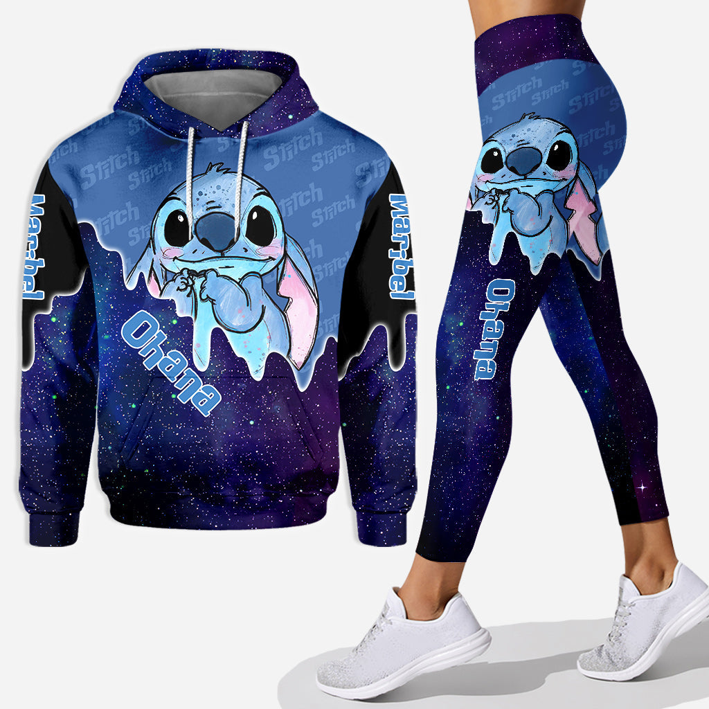 Personalized Ohana Hoodie and Leggings Set Custom Gift