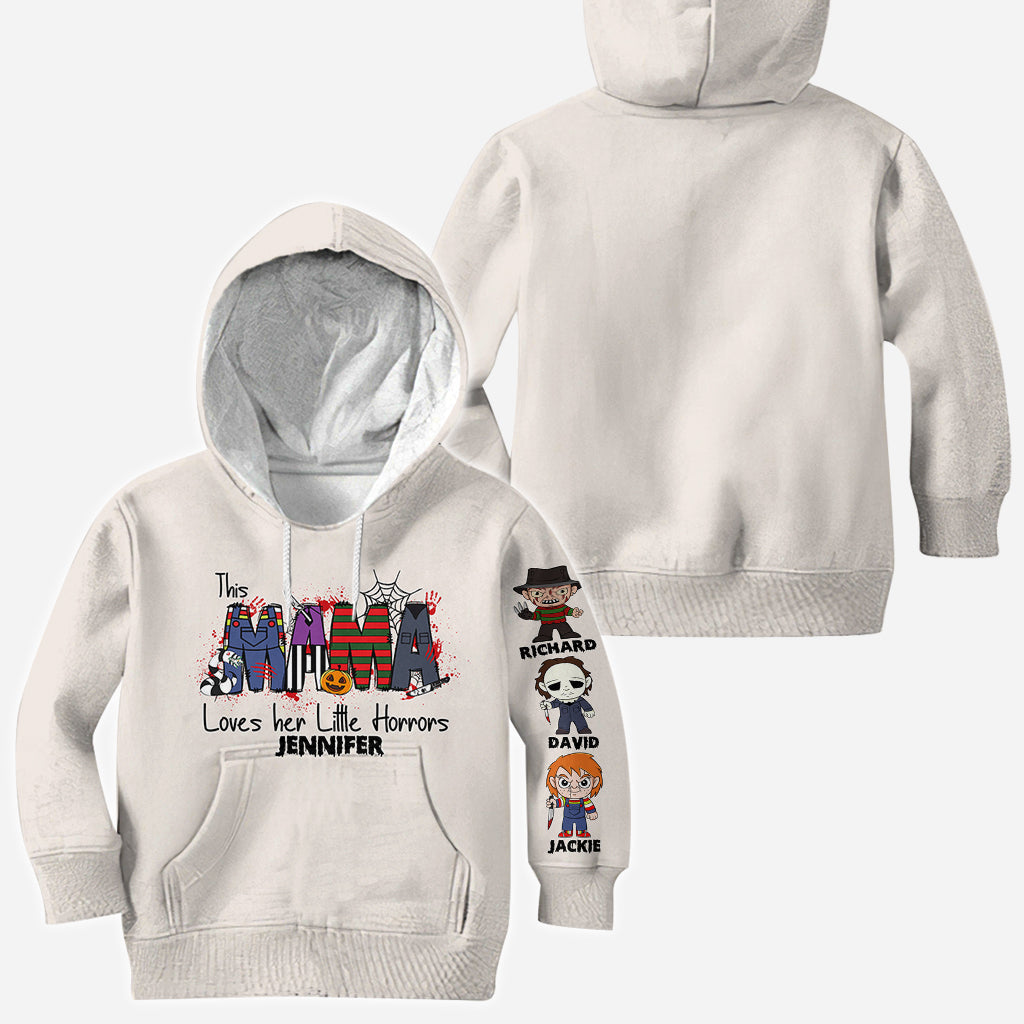 Personalized Horror Theme All-Over Shirt for Mom | Custom Name Gift