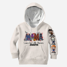 Load image into Gallery viewer, Personalized Horror Theme All-Over Shirt for Mom | Custom Name Gift
