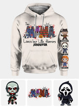 Load image into Gallery viewer, Personalized Horror Theme All-Over Shirt for Mom | Custom Name Gift
