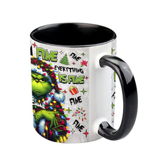 Load image into Gallery viewer, Personalized Christmas Accent Mug with Grinch Design for Mom
